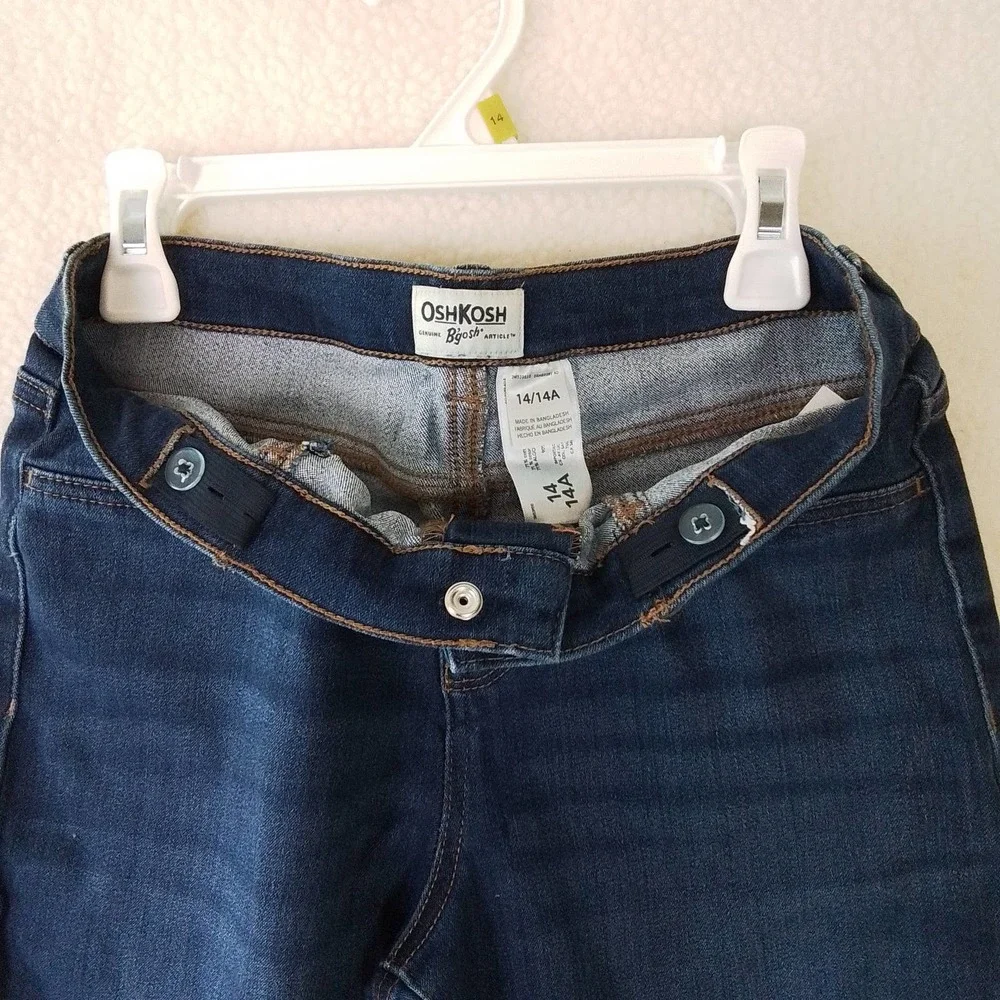 OshKosh Mid Rise Jegging Girl's‎ Size 14 in Dark Wash Denim